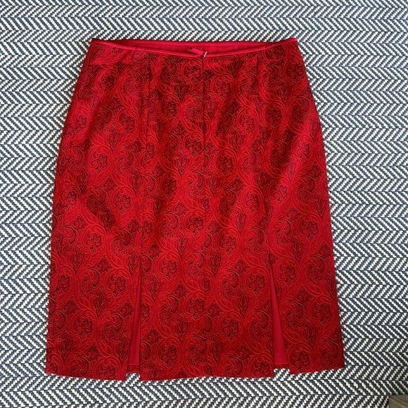 Etcetera red paisley skirt - Picture 2 of 3